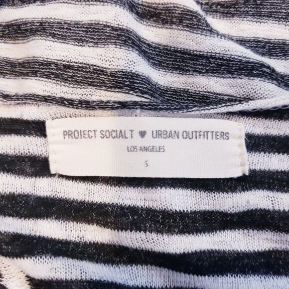 Project Social T x Urban Outfitters Black & White Striped Tee Women's Size Small - Picture 7 of 9